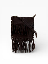 Dolce & Gabbana Suede Fringe Crossbody Bag