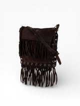Dolce & Gabbana Suede Fringe Crossbody Bag