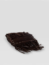 Dolce & Gabbana Suede Fringe Crossbody Bag