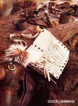 Dolce & Gabbana 2001 Espresso Suede Fringe Crossbody