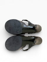 El Dantès Crystal Buckle Platform Mules