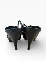 El Dantès Crystal Buckle Platform Mules