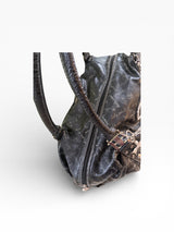 Baby Phat Monogram Satchel with Crystal Butterfly Charms