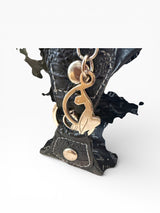 Baby Phat Monogram Satchel with Crystal Butterfly Charms