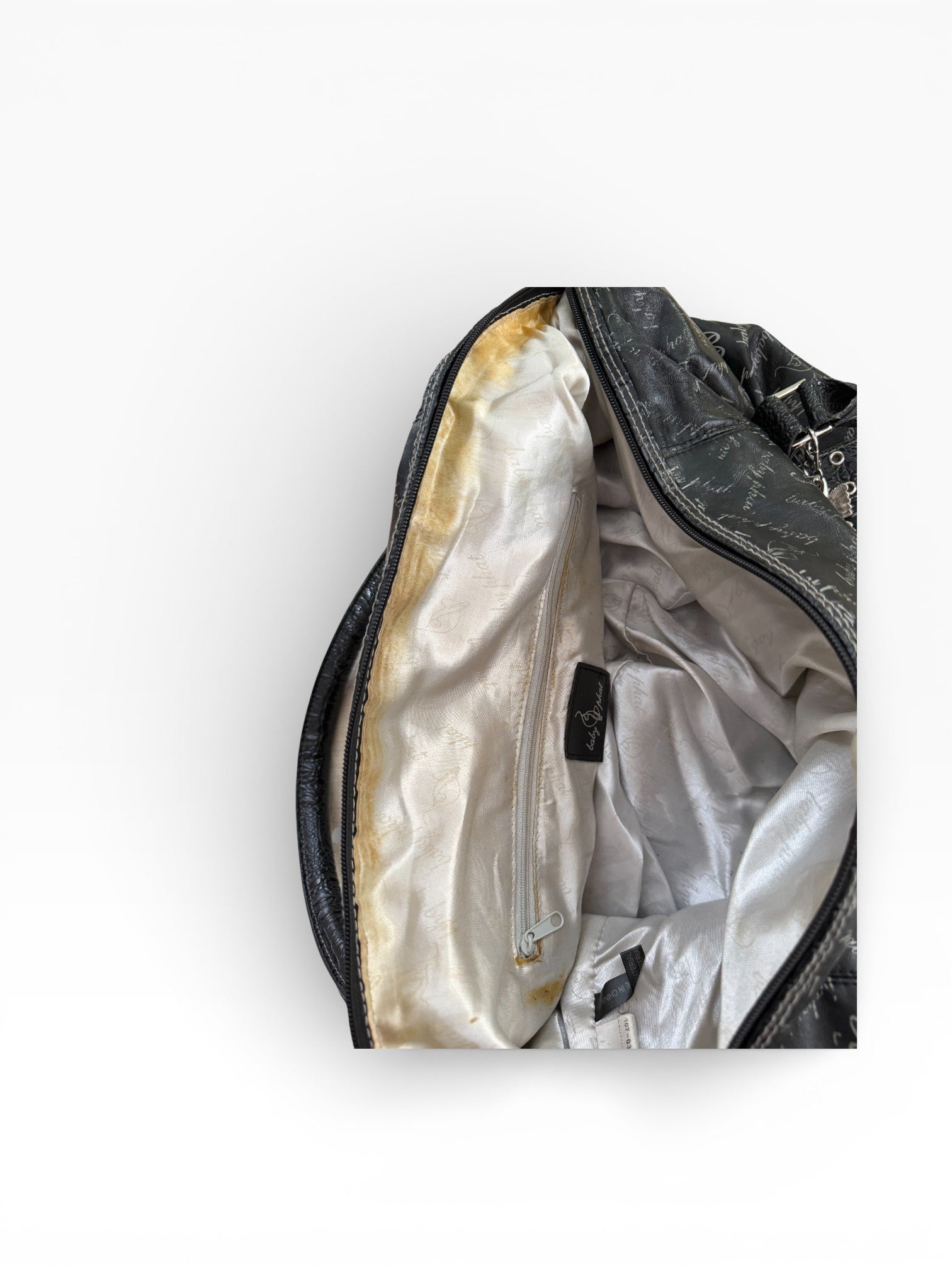 Baby Phat Monogram Satchel with Crystal Butterfly Charms