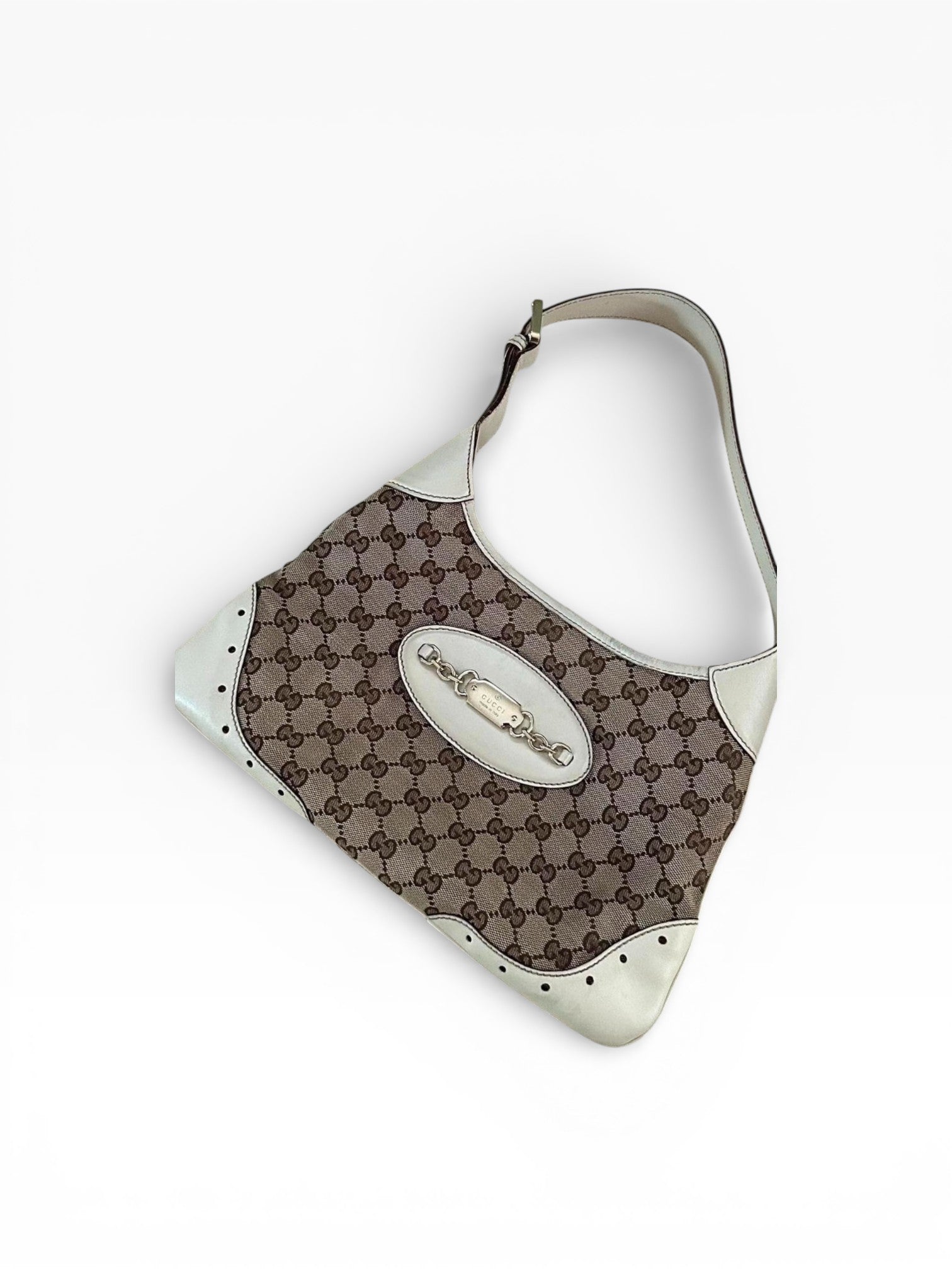 Gucci GG Canvas Punch Hobo Bag