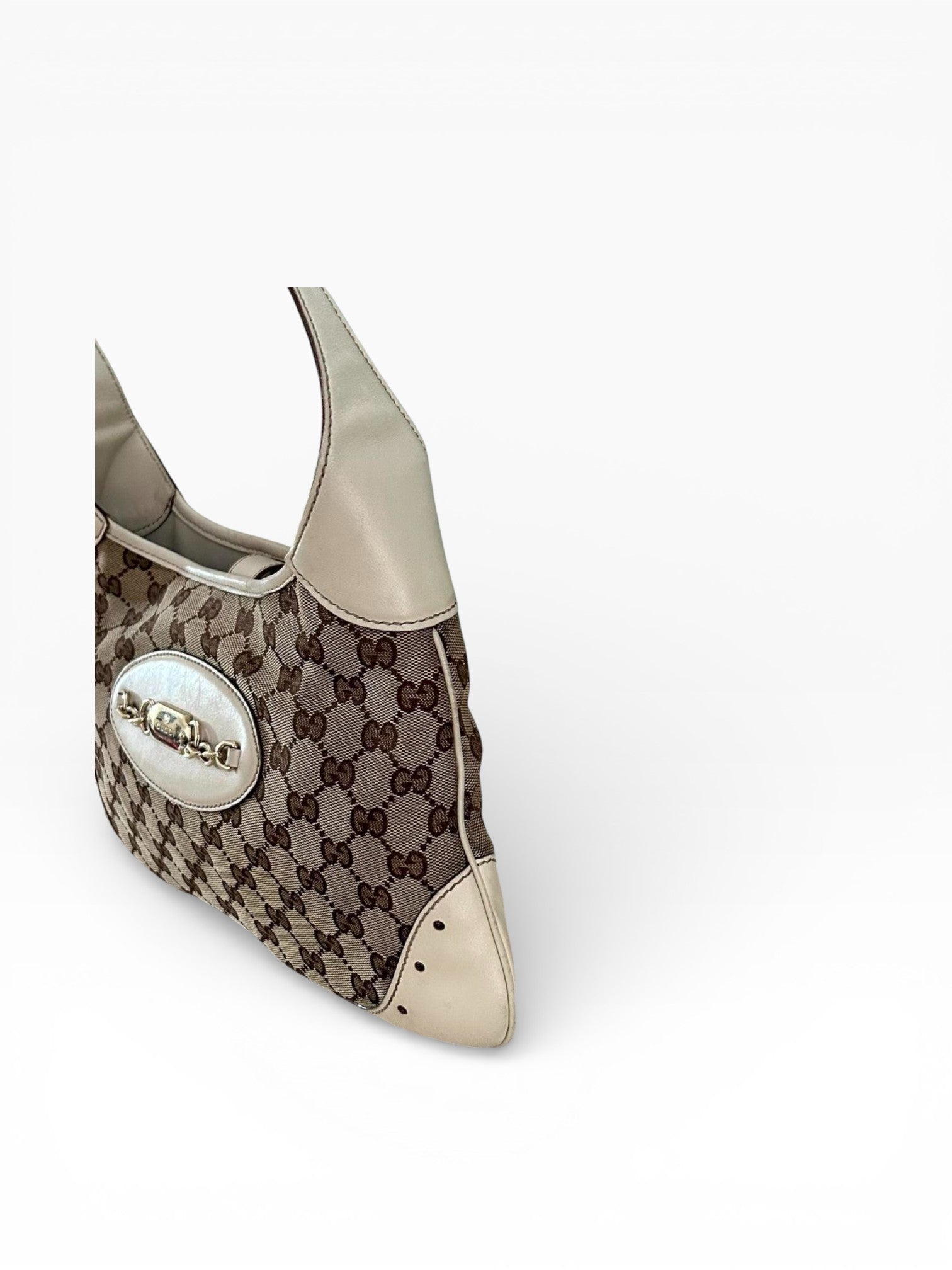 Gucci GG Canvas Punch Hobo Bag