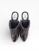 Baby Phat Snakeskin Cuff Mule Heels