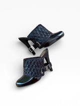 Baby Phat Snakeskin Cuff Mule Heels