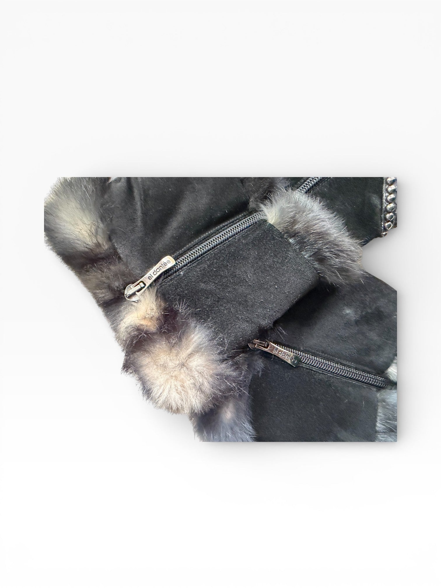 El Dantès Python & Fur Crystal Ankle Boots