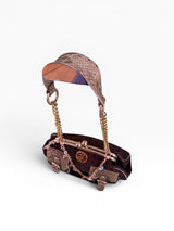 Rocawear Archive Monogram Python Butterfly Chain Shoulder Bag