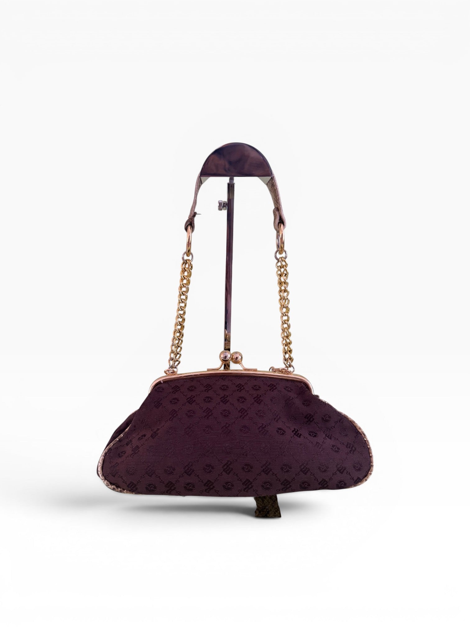 Rocawear Archive Monogram Python Butterfly Chain Shoulder Bag