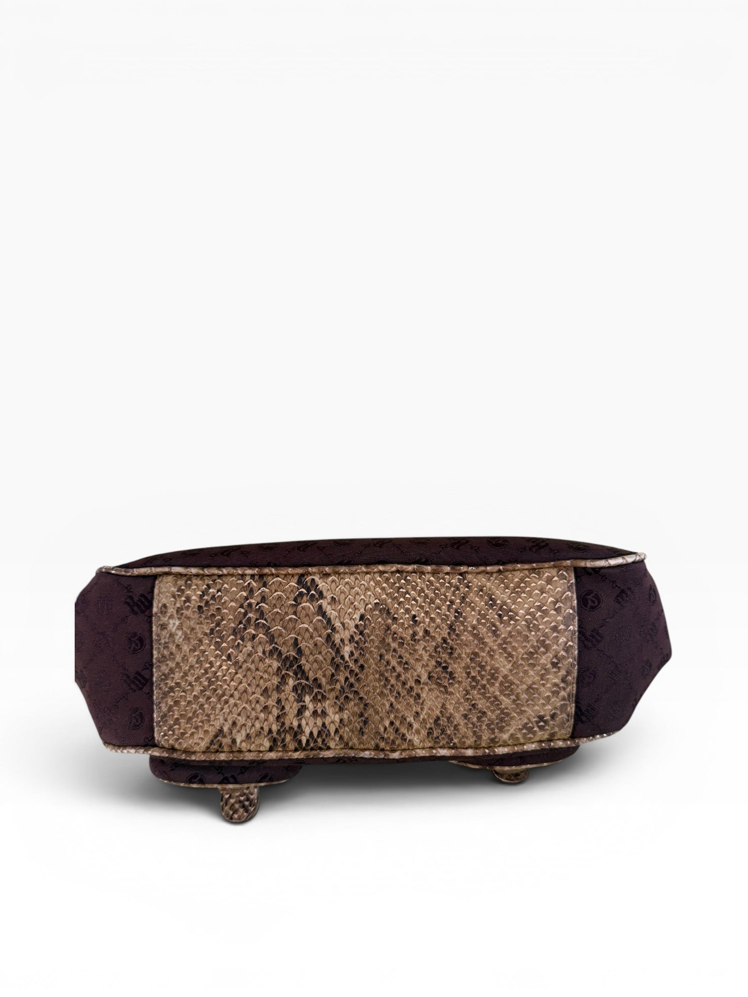 Rocawear Archive Monogram Python Butterfly Chain Shoulder Bag