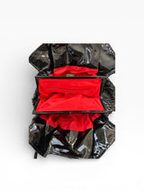 Baby Phat Woven Leather Crystal Medallion Tote