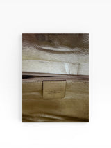 Roberto Cavalli Patent Leather Crest Medallion Chain Shoulder Bag