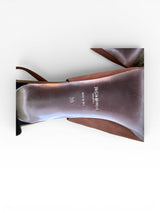 Yves Saint Laurent Colorblock Suede Platform Slingback Pumps