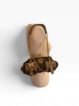 Rocawear Archive Monogram Python Butterfly Chain Shoulder Bag