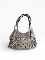Guess Monogram Hobo with Braided Handle & Rhinestone G Buckle