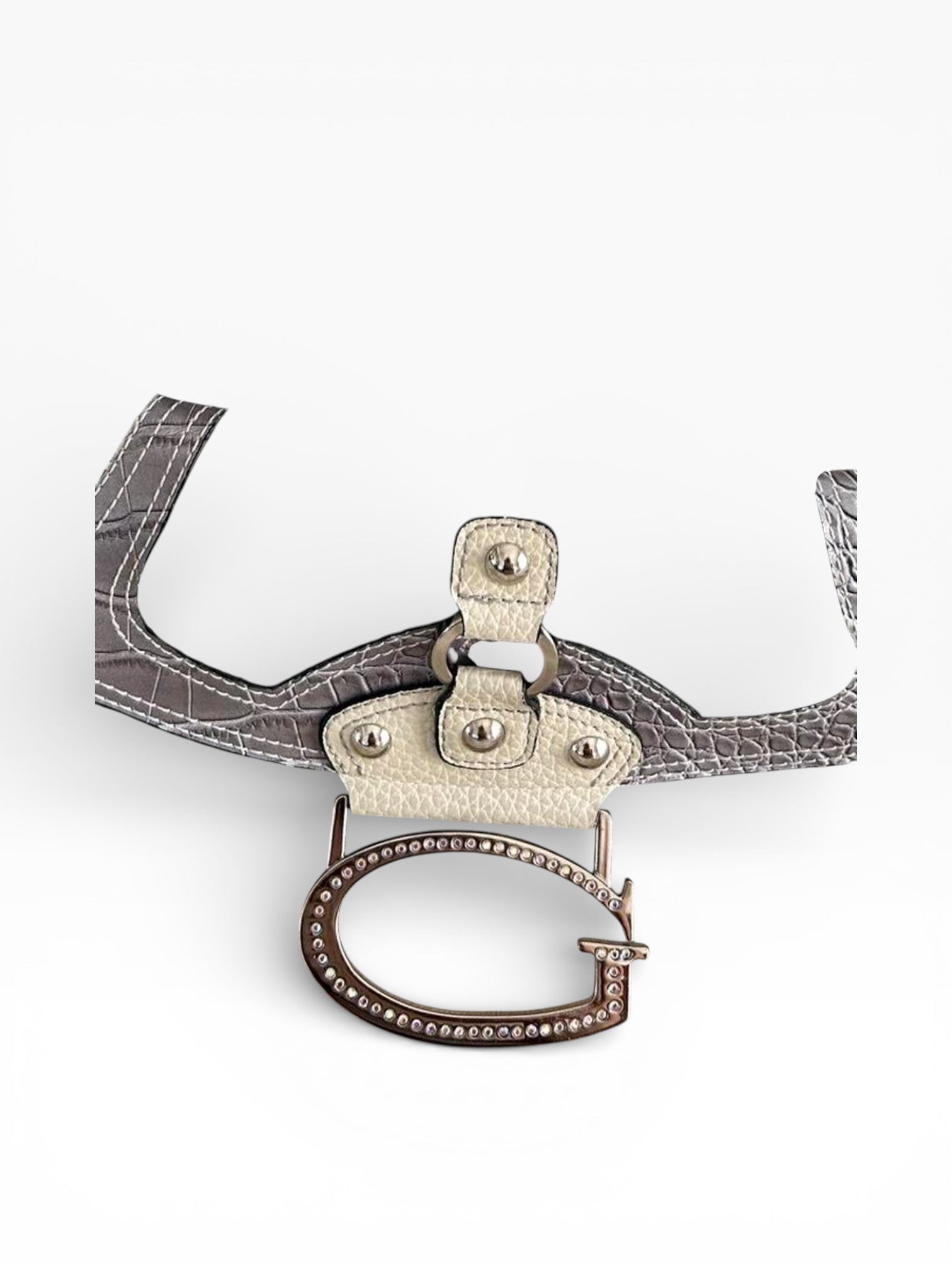 Guess Monogram Hobo with Braided Handle & Rhinestone G Buckle