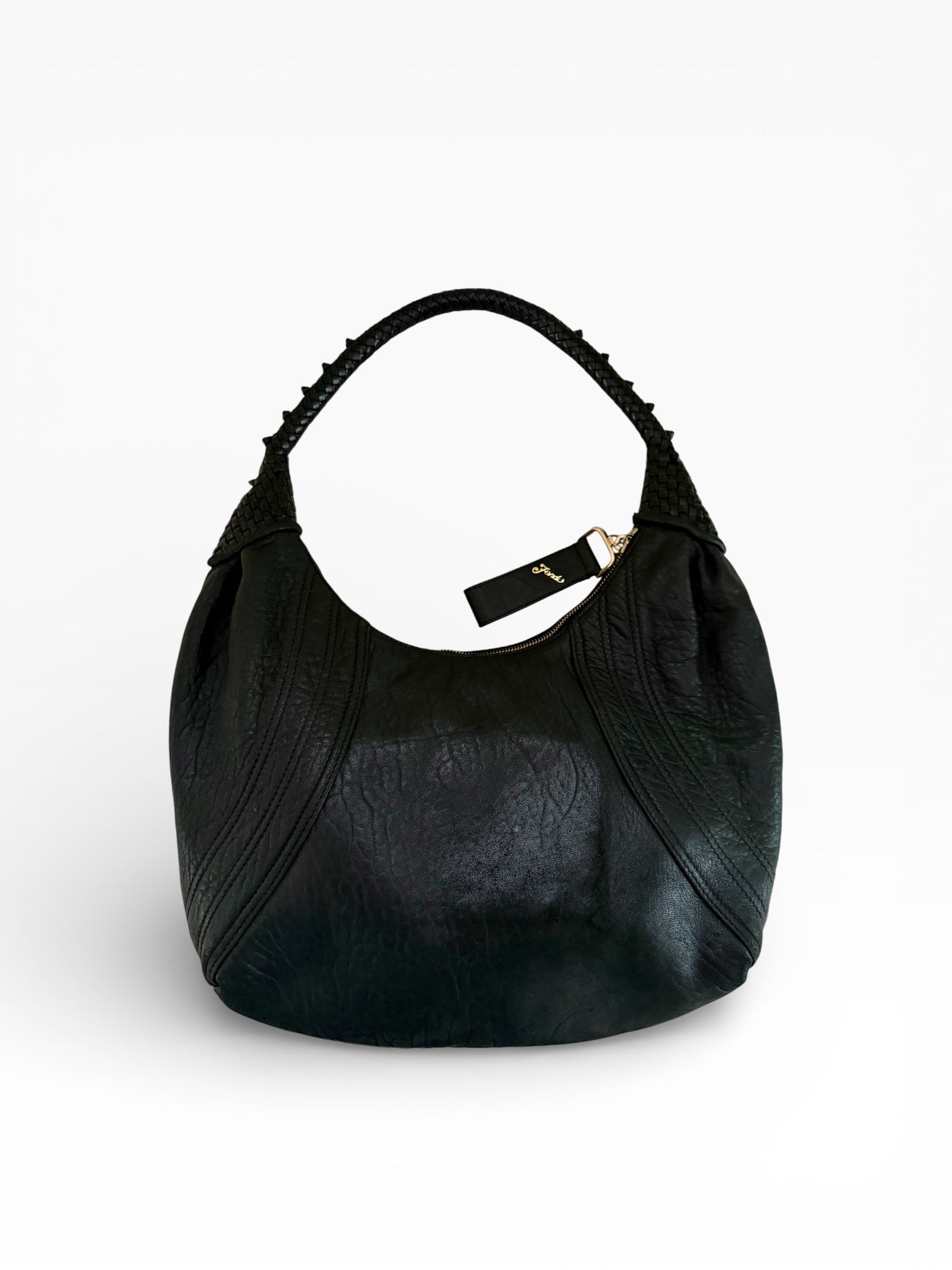 Fendi Spy Hobo Bag | Black Nappa