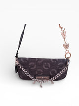 Coach Signature Mini Baguette with Crystal Butterfly Charm Chain
