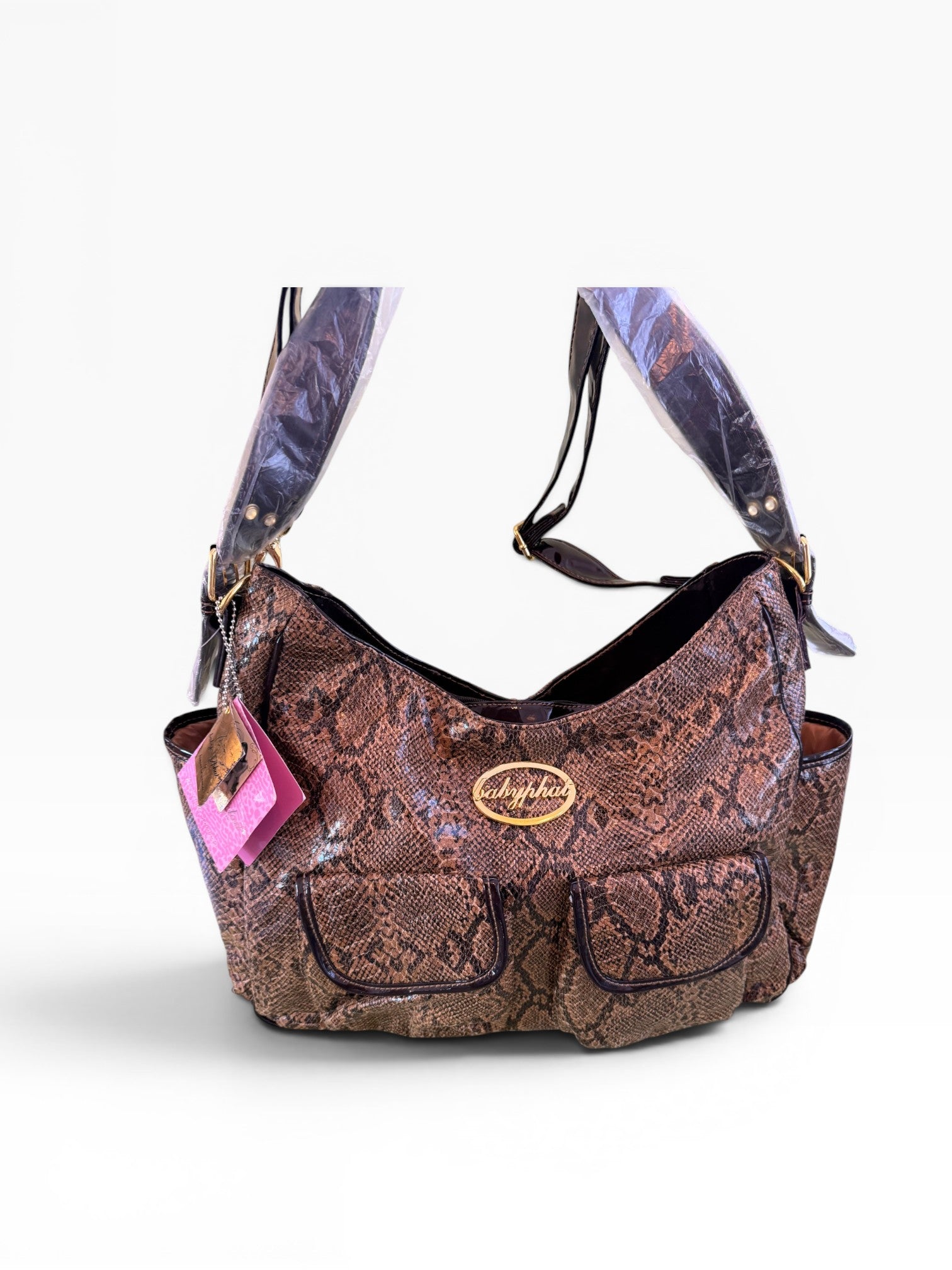 Baby Phat by Kimora Lee Simmons Snakeskin Print Shoulder Bag NWT
