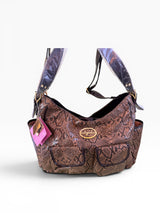 Baby Phat by Kimora Lee Simmons Snakeskin Print Shoulder Bag NWT