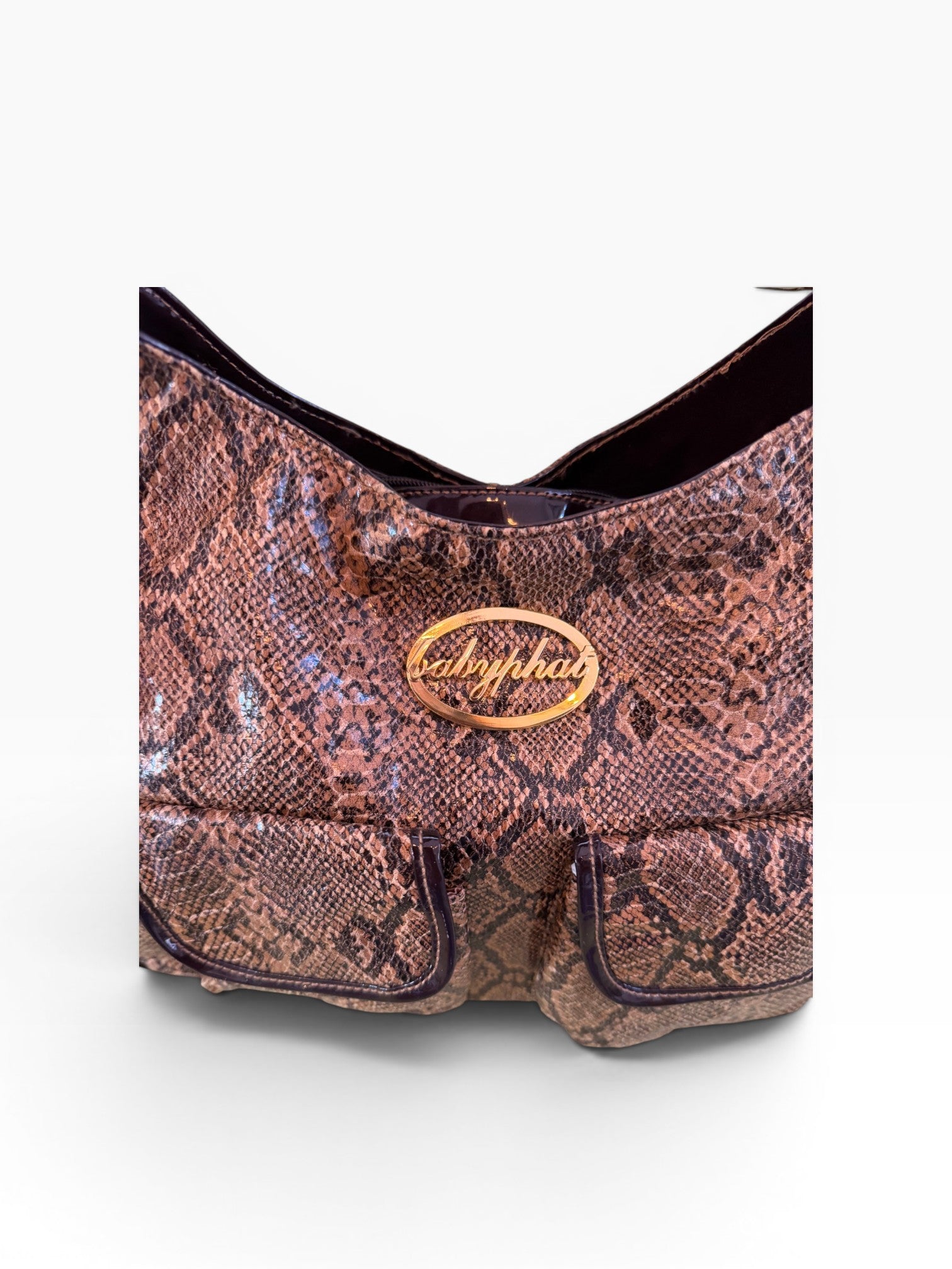 Baby Phat by Kimora Lee Simmons Snakeskin Print Shoulder Bag NWT
