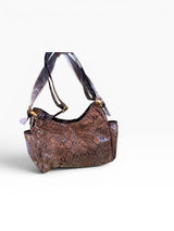 Baby Phat by Kimora Lee Simmons Snakeskin Print Shoulder Bag NWT