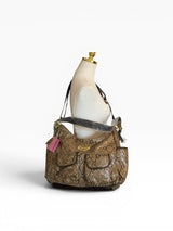 Baby Phat by Kimora Lee Simmons Snakeskin Print Shoulder Bag NWT