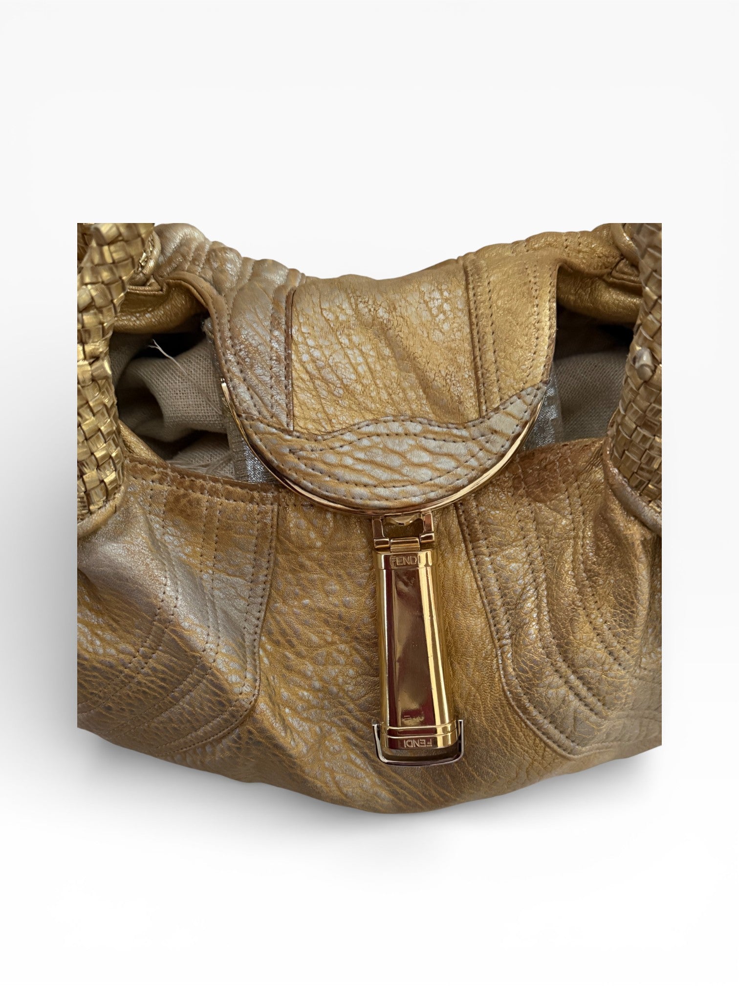 Fendi Spy Bag | Gold Metallic