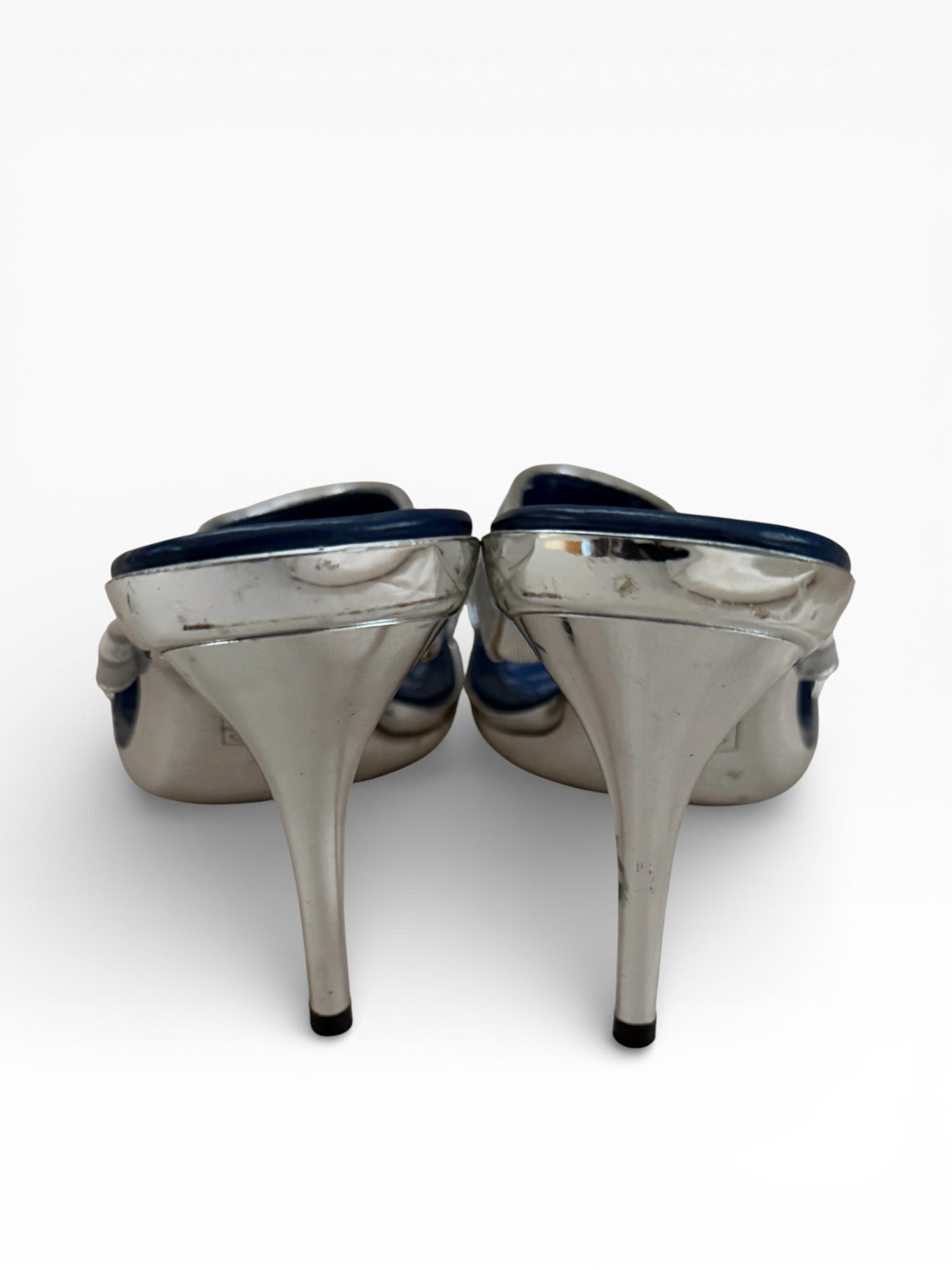 Baby Phat Y2K Chrome Stiletto Heels