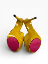 Apple Bottoms Exotic Feather Mule Heels