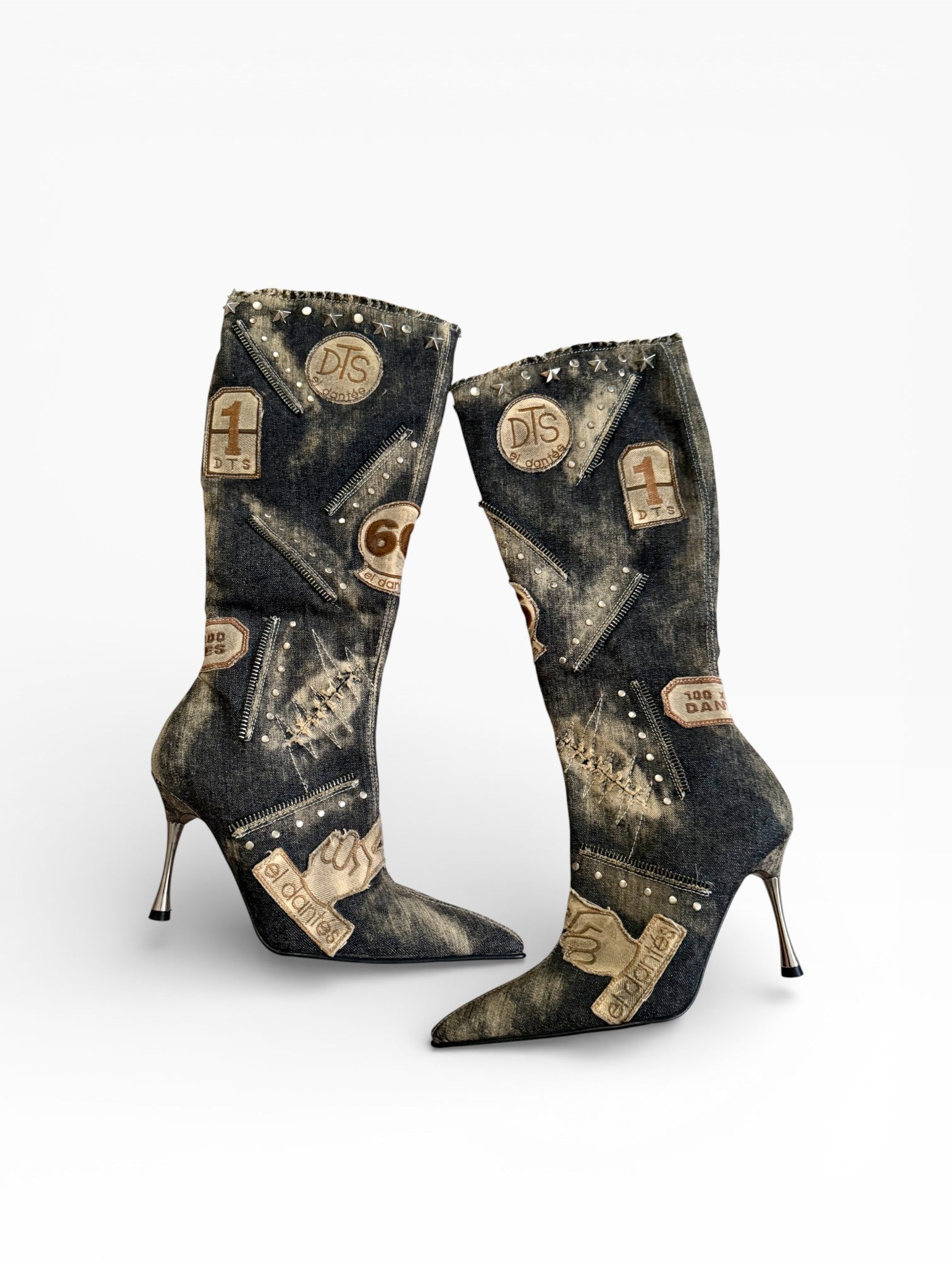 El Dantés Patchwork Boots - US 7/ 6.5 / EU 37