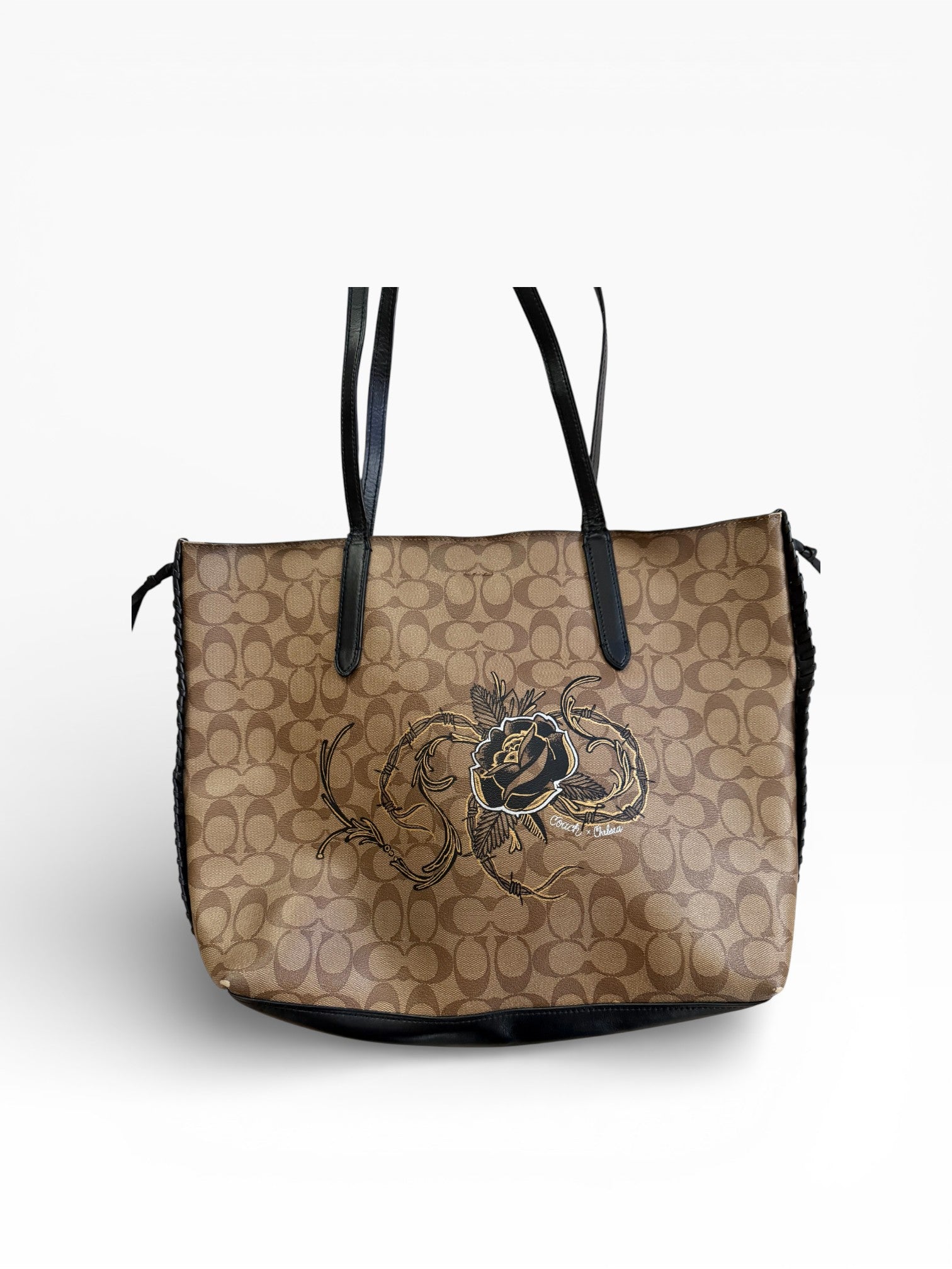 Coach Chelsea Tattoo Rose Signature Tote