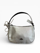 Coach Metallic Silver Hobo Shoulder Bag