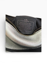 Coach Metallic Silver Hobo Shoulder Bag