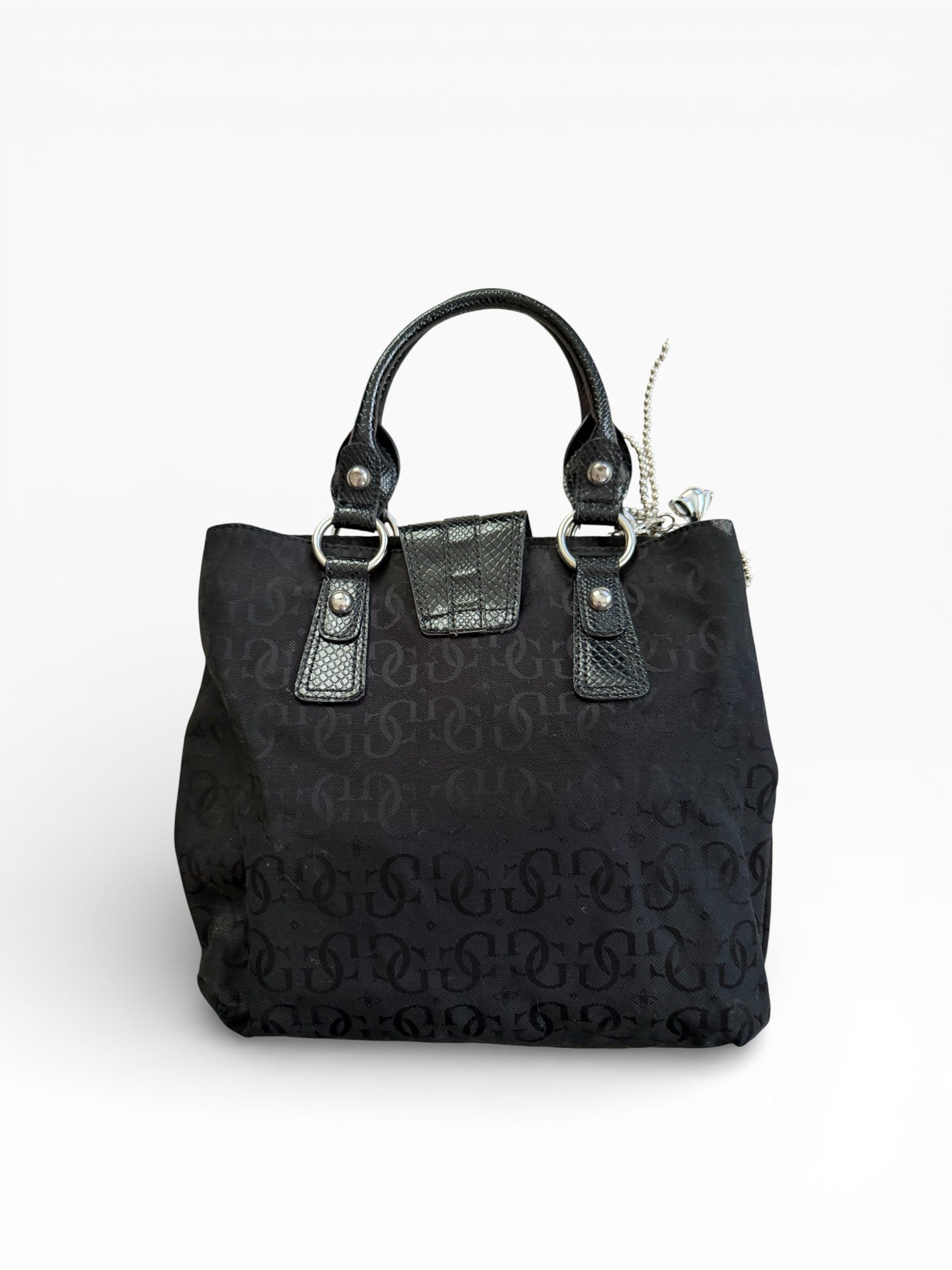 Guess Black Monogram Tote