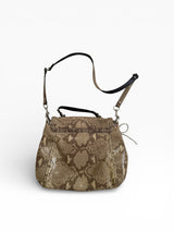 Coach Python Print Turnlock Crossbody Bag