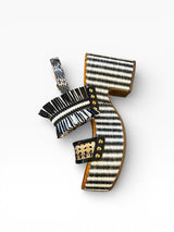 Coach Raffia Fringe Platform Heels