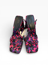 ZARA Pink Leopard Platform Heels