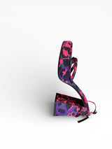 ZARA Pink Leopard Platform Heels