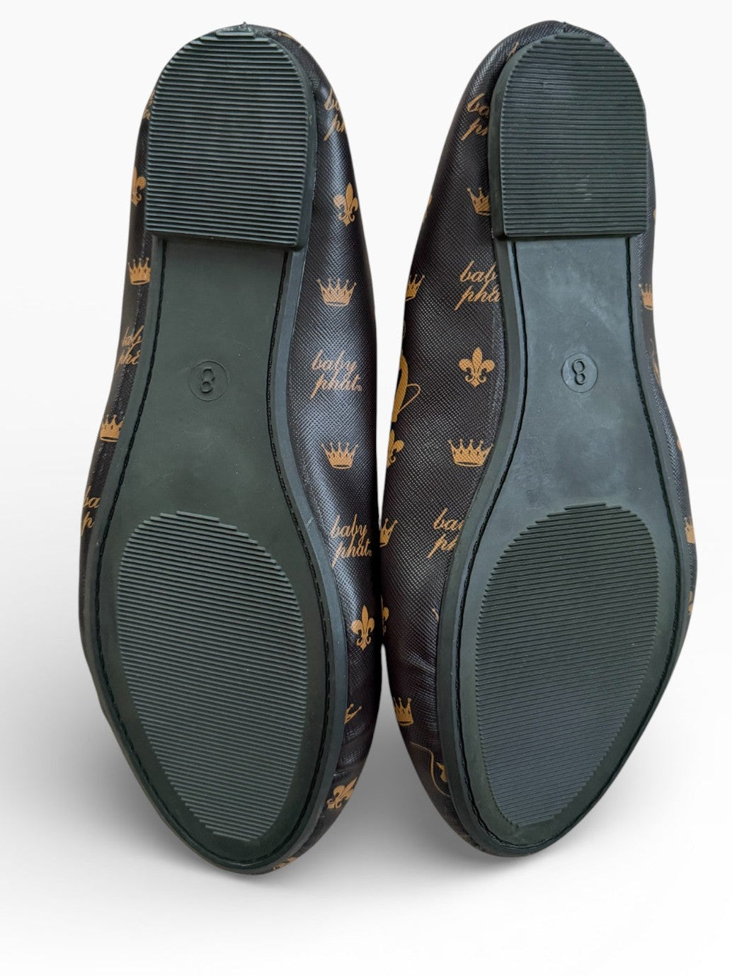 Baby Phat Logo Print Ballet Flats