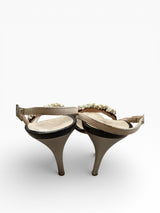 Giuseppe Zanotti Pearl Beaded Slingback Heels