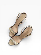 Giuseppe Zanotti Pearl Beaded Slingback Heels