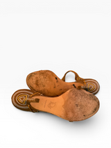 Christian Dior Embroidered Suede Ankle-Tie Heels by John Galliano