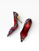 Baby Phat by Kimora Lee Simmons Leopard Crystal Logo Pumps