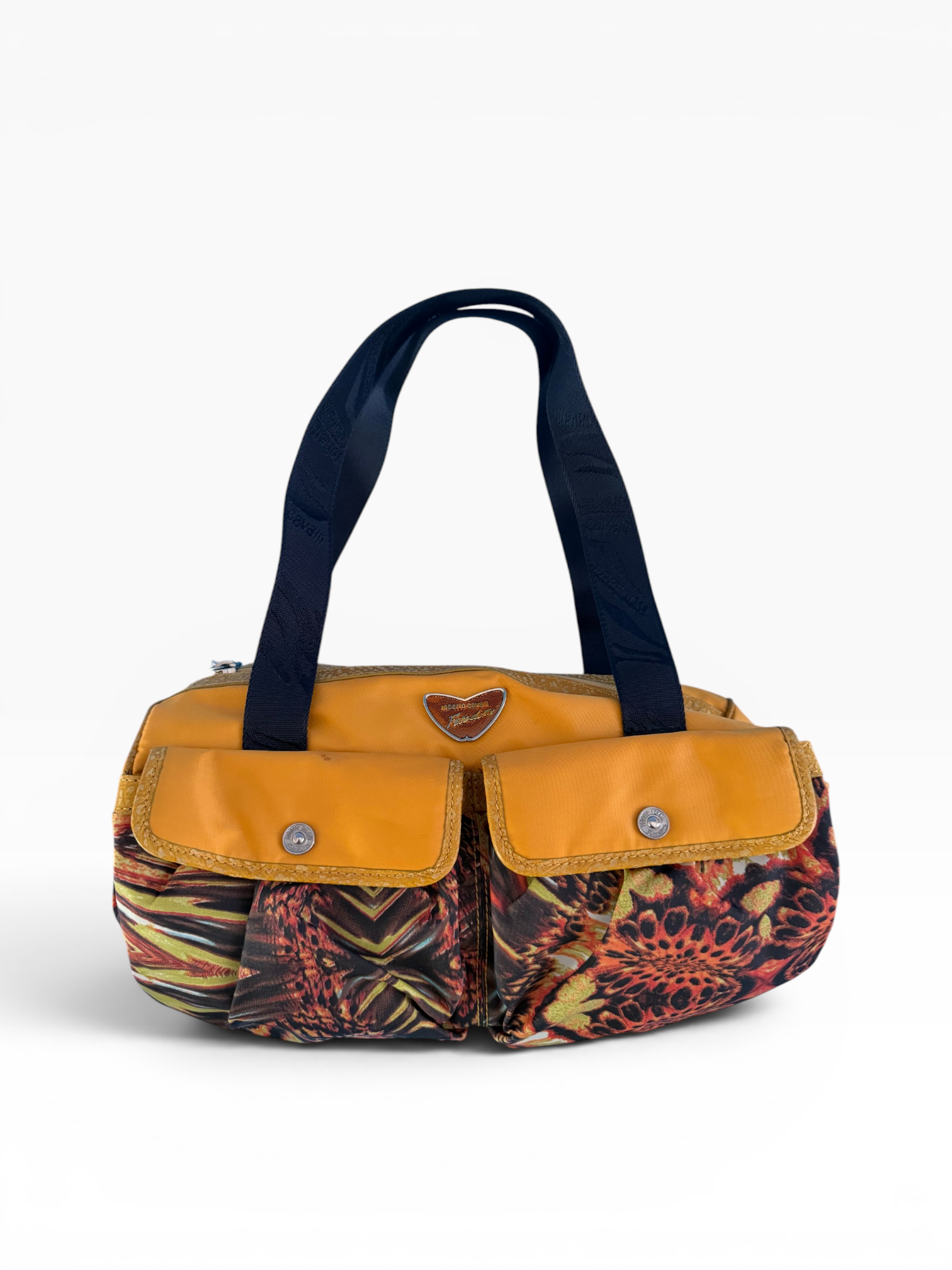 Roberto Cavalli Freedom Y2K Print Barrel Bag