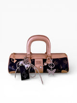 Baby Phat by Kimora Lee Simmons Rose Gold Logo Barrel Bag