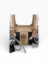 Baby Phat by Kimora Lee Simmons Rose Gold Logo Barrel Bag